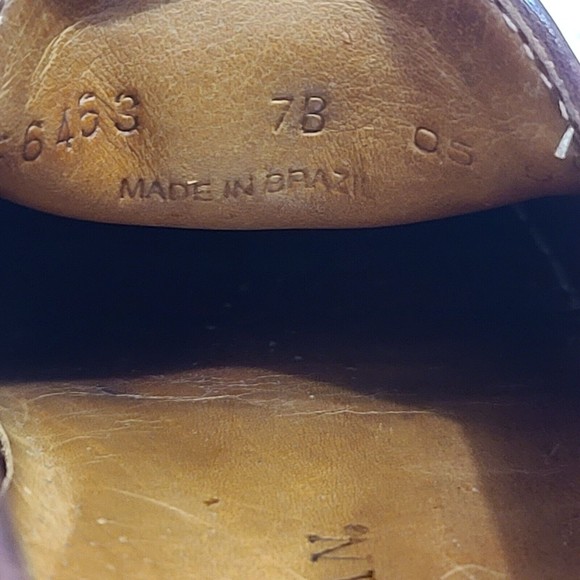 Cole Haan Brown Leather Moc Toe Slip On Loafer Shoes Women's Size 7 B - Picture 16 of 16